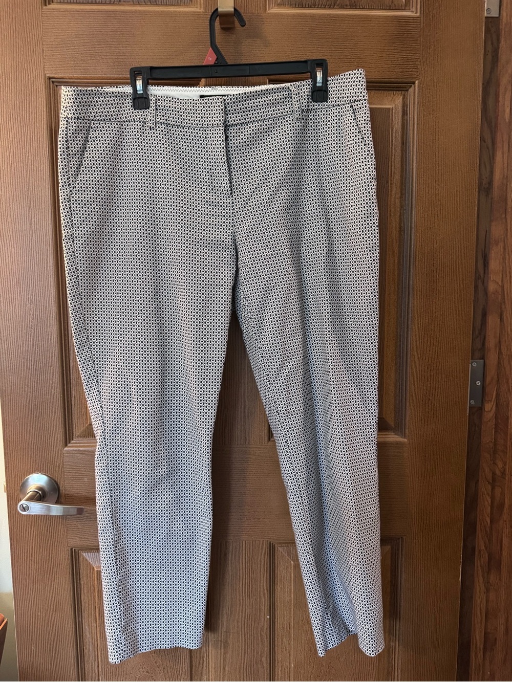 Willi Smith Women’s Black and White Micro-Pattern Dress Pants Size 14